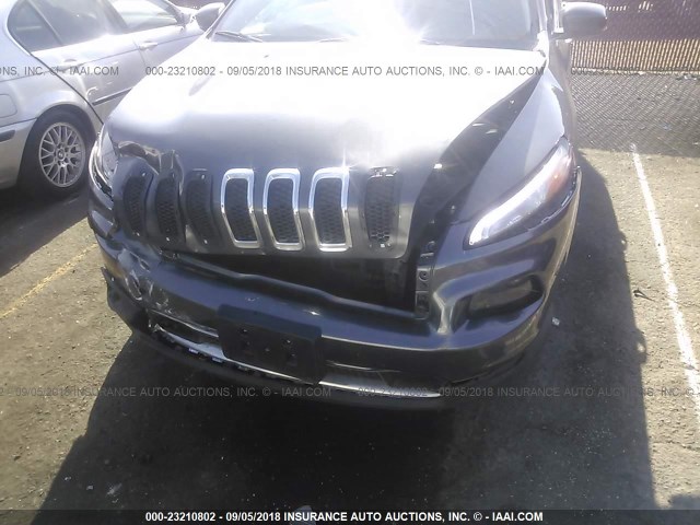 1C4PJLDB0EW283710 - 2014 JEEP CHEROKEE LIMITED GRAY photo 6