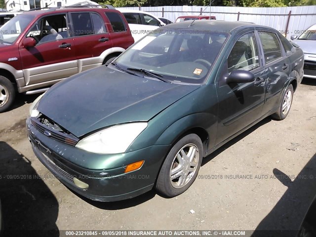 1FAFP34381W313216 - 2001 FORD FOCUS SE/SE SPORT GREEN photo 2