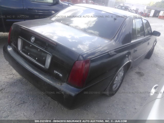 1G6KF57971U130928 - 2001 CADILLAC DEVILLE DTS BLACK photo 4