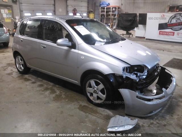 KL1TD66667B771617 - 2007 CHEVROLET AVEO LS SILVER photo 1