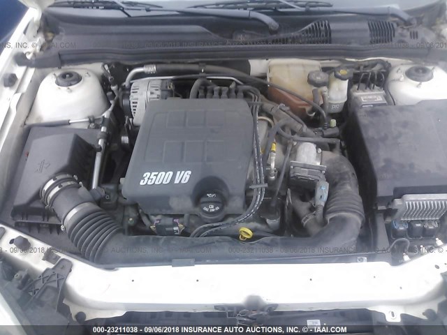 1G1ZT52805F310340 - 2005 CHEVROLET MALIBU LS Ақ фото 10