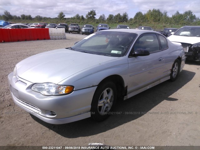 2G1WX15K839262020 - 2003 CHEVROLET MONTE CARLO SS ვერცხლისფერი ფოტო 2