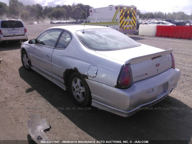 2G1WX15K839262020 - 2003 CHEVROLET MONTE CARLO SS ვერცხლისფერი ფოტო 3