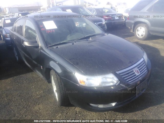 1G8AL55F17Z181664 - 2007 SATURN ION LEVEL 3 BLACK photo 1