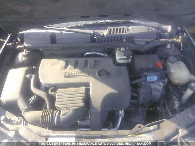 1G8AL55F17Z181664 - 2007 SATURN ION LEVEL 3 BLACK photo 10