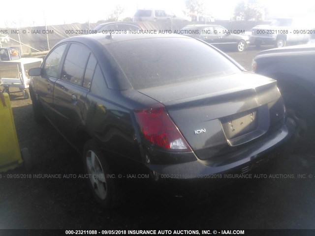 1G8AL55F17Z181664 - 2007 SATURN ION LEVEL 3 BLACK photo 3