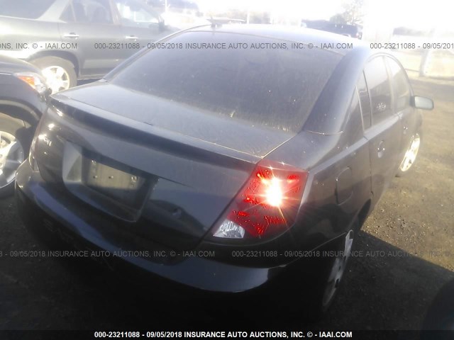 1G8AL55F17Z181664 - 2007 SATURN ION LEVEL 3 BLACK photo 4