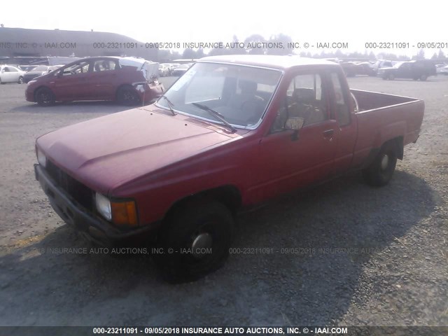 JT4RN56D7F0088456 - 1985 TOYOTA PICKUP XTRACAB RN56 DLX RED photo 2