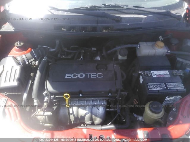 KL1TD5DEXAB050101 - 2010 CHEVROLET AVEO LS/LT 红色 照片 10