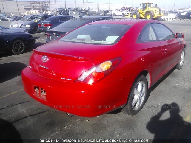 4T1CA38P94U022716 - 2004 TOYOTA CAMRY SOLARA SE/SLE Qırmızı foto 4
