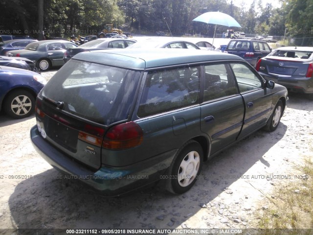4S3BK4351W7304360 - 1998 SUBARU LEGACY L 青色 照片 4
