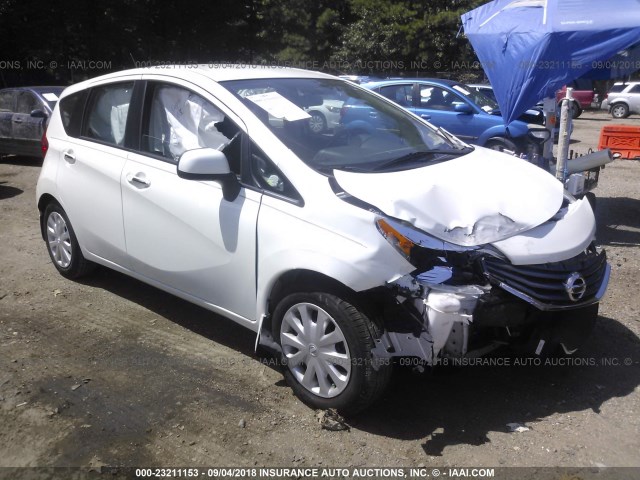 3N1CE2CPXEL424768 - 2014 NISSAN VERSA NOTE S/S PLUS/SV/SL WHITE photo 1