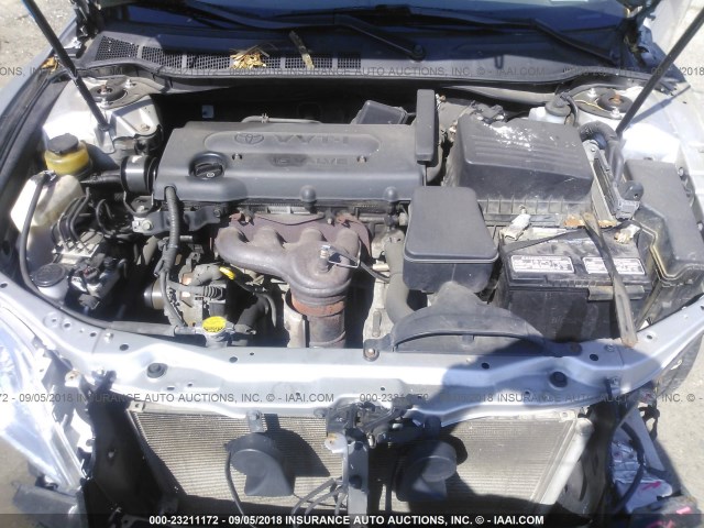4T1BE46K58U205114 - 2008 TOYOTA CAMRY CE/LE/XLE/SE GRAY photo 10