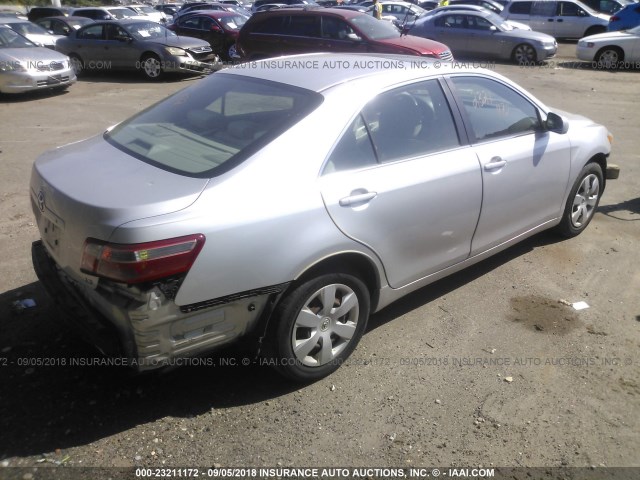 4T1BE46K58U205114 - 2008 TOYOTA CAMRY CE/LE/XLE/SE GRAY photo 4