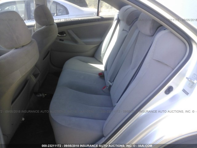 4T1BE46K58U205114 - 2008 TOYOTA CAMRY CE/LE/XLE/SE GRAY photo 8