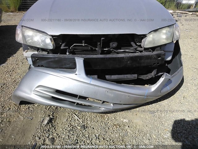 4T1BG22K61U051264 - 2001 TOYOTA CAMRY CE/LE/XLE 银色 照片 6