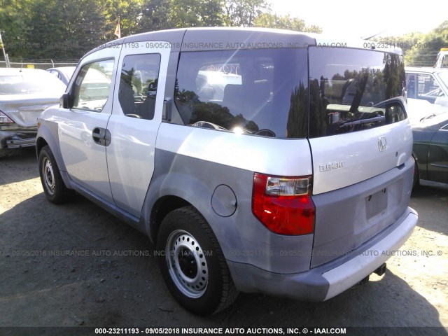 5J6YH283X4L034936 - 2004 HONDA ELEMENT LX SILVER photo 3