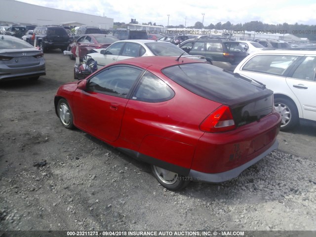 JHMZE1357YT002374 - 2000 HONDA INSIGHT RED photo 3