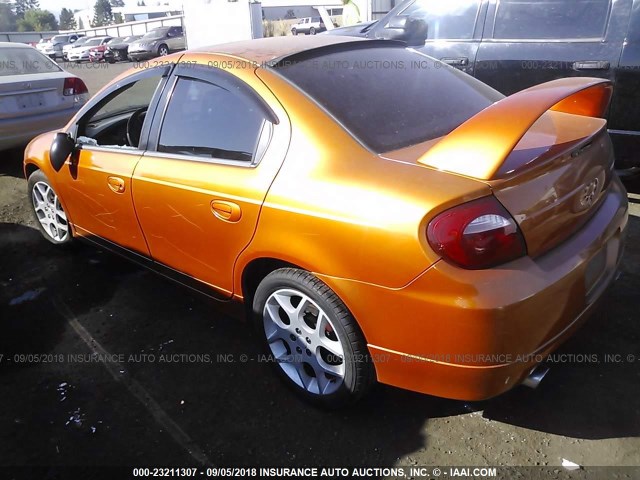 1B3ES66S05D108230 - 2005 DODGE NEON SRT-4 ORANGE photo 3