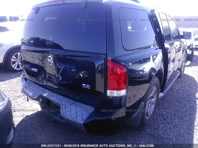 5N1AA08AX5N720782 - 2005 NISSAN ARMADA SE/LE BLACK photo 6