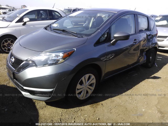 3N1CE2CPXHL358565 - 2017 NISSAN VERSA NOTE S/S PLUS/SV/SL/SR GRAY photo 2