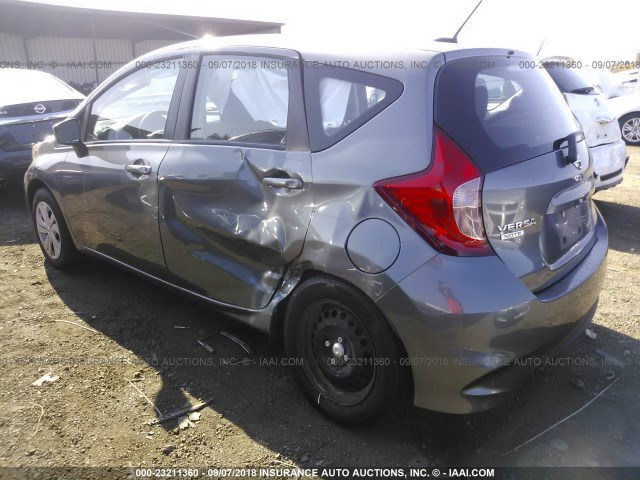 3N1CE2CPXHL358565 - 2017 NISSAN VERSA NOTE S/S PLUS/SV/SL/SR GRAY photo 3