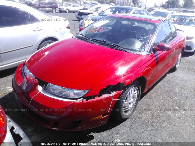 1G8ZY1270XZ237698 - 1999 SATURN SC2 RED photo 2