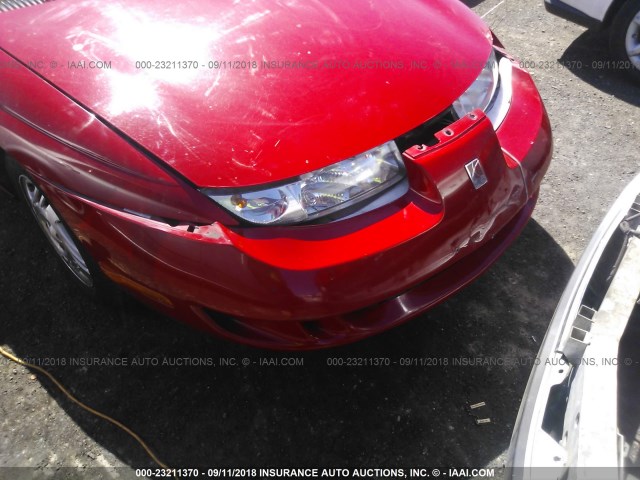 1G8ZY1270XZ237698 - 1999 SATURN SC2 RED photo 6