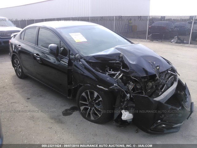 19XFB2F92DE022908 - 2013 HONDA CIVIC EXL BLACK photo 1