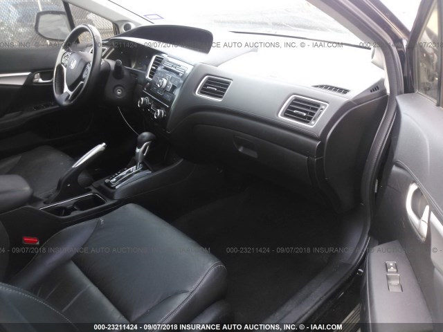 19XFB2F92DE022908 - 2013 HONDA CIVIC EXL BLACK photo 5
