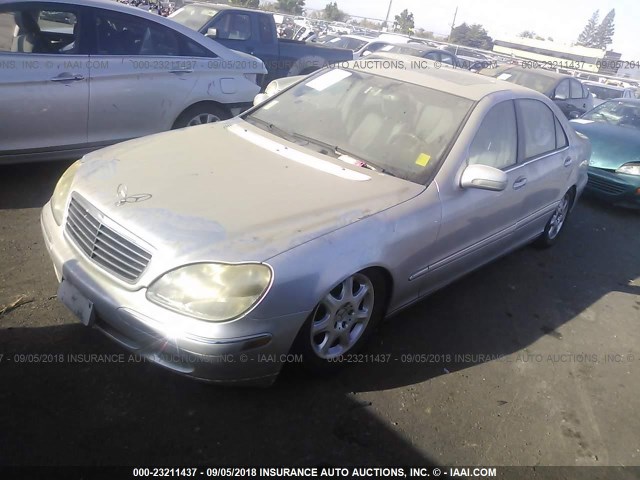 WDBNG70JXYA131282 - 2000 MERCEDES-BENZ S 430 SILVER photo 2
