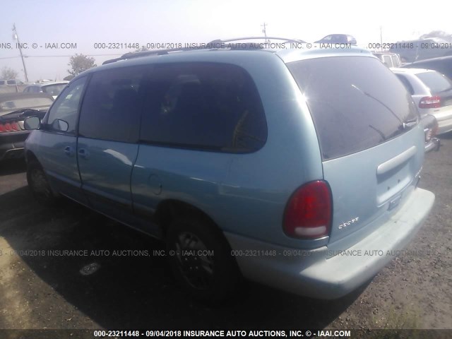 2B4GP44R7XR228214 - 1999 DODGE GRAND CARAVAN SE/SPORT BLUE photo 3