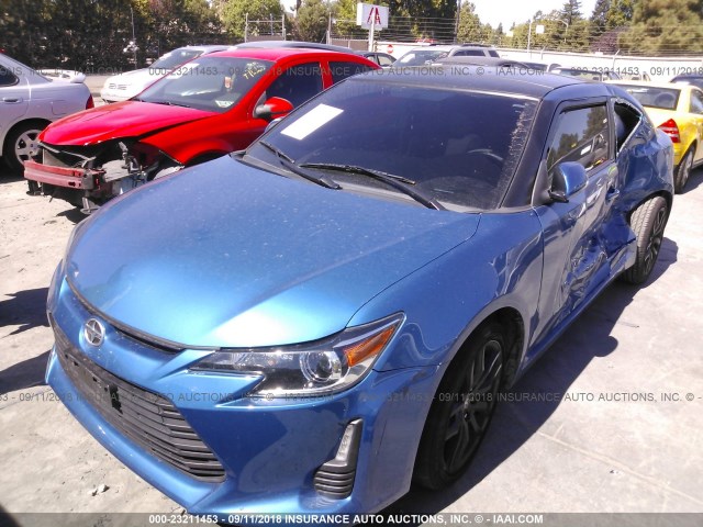 JTKJF5C71GJ023535 - 2016 TOYOTA SCION TC 蓝色 照片 2