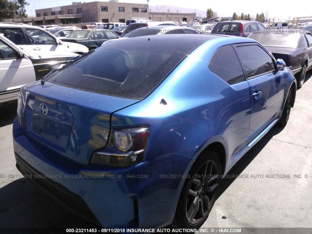 JTKJF5C71GJ023535 - 2016 TOYOTA SCION TC 蓝色 照片 4