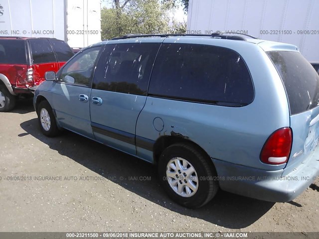 1P4GP44G5XB544254 - 1999 PLYMOUTH GRAND VOYAGER SE/EXPRESSO TEAL photo 3