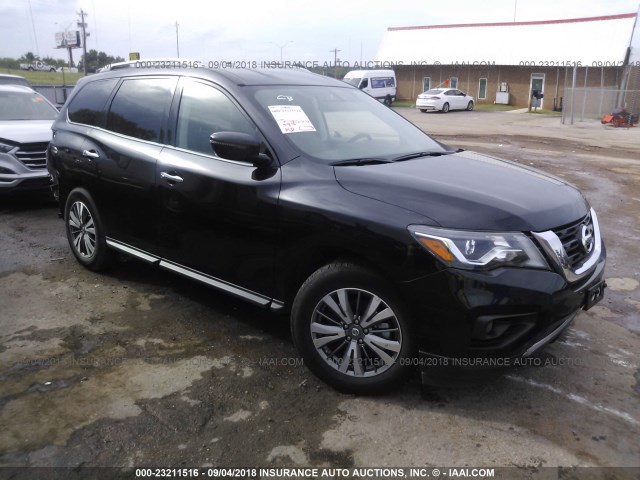 5N1DR2MN4JC636120 - 2018 NISSAN PATHFINDER S/SV/SL/PLATINUM BLACK photo 1