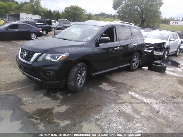 5N1DR2MN4JC636120 - 2018 NISSAN PATHFINDER S/SV/SL/PLATINUM BLACK photo 2