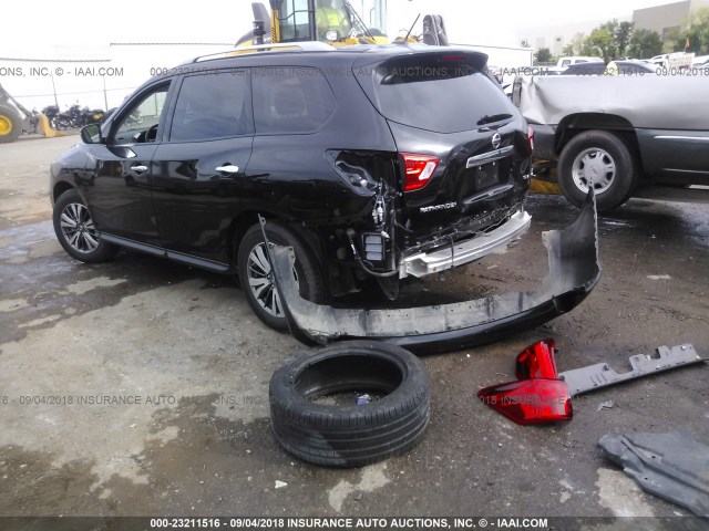 5N1DR2MN4JC636120 - 2018 NISSAN PATHFINDER S/SV/SL/PLATINUM BLACK photo 3