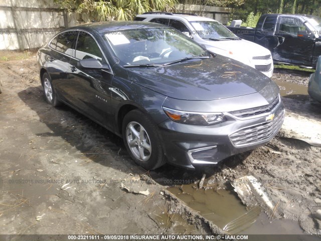 1G1ZB5ST1JF105515 - 2018 CHEVROLET MALIBU LS 灰色 照片 1
