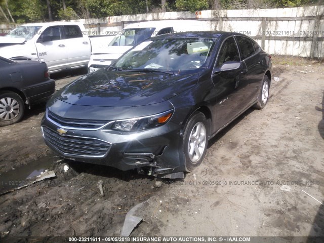 1G1ZB5ST1JF105515 - 2018 CHEVROLET MALIBU LS 灰色 照片 2