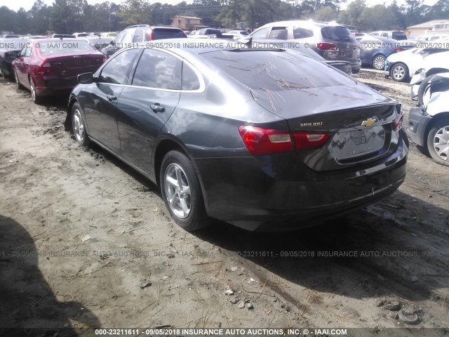 1G1ZB5ST1JF105515 - 2018 CHEVROLET MALIBU LS 灰色 照片 3