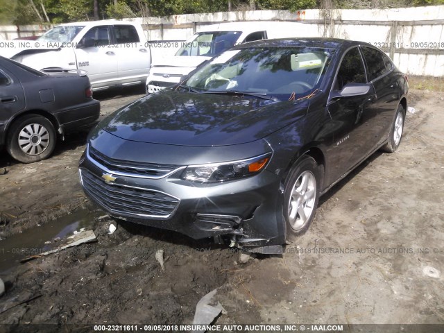 1G1ZB5ST1JF105515 - 2018 CHEVROLET MALIBU LS 灰色 照片 6