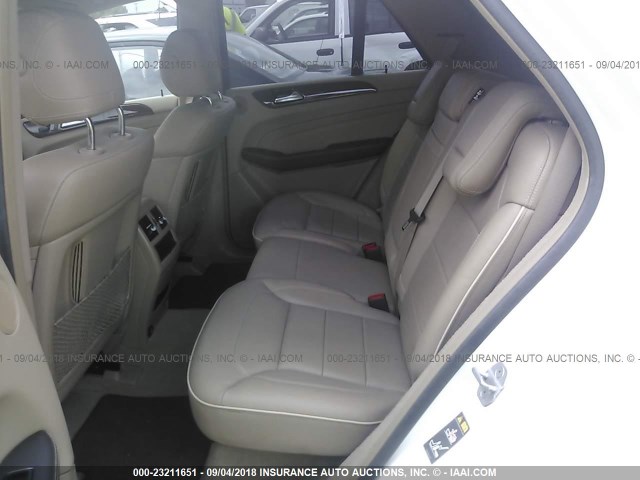 4JGDA5HB0DA173417 - 2013 MERCEDES-BENZ ML 350 4MATIC WHITE photo 8