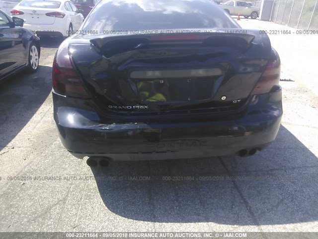2G2WS522741372630 - 2004 PONTIAC GRAND PRIX GT2 შავი ფოტო 6