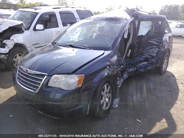 2A8HR54P18R128707 - 2008 CHRYSLER TOWN & COUNTRY TOURING BLUE photo 2