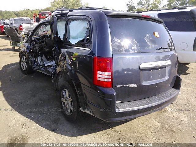 2A8HR54P18R128707 - 2008 CHRYSLER TOWN & COUNTRY TOURING BLUE photo 3