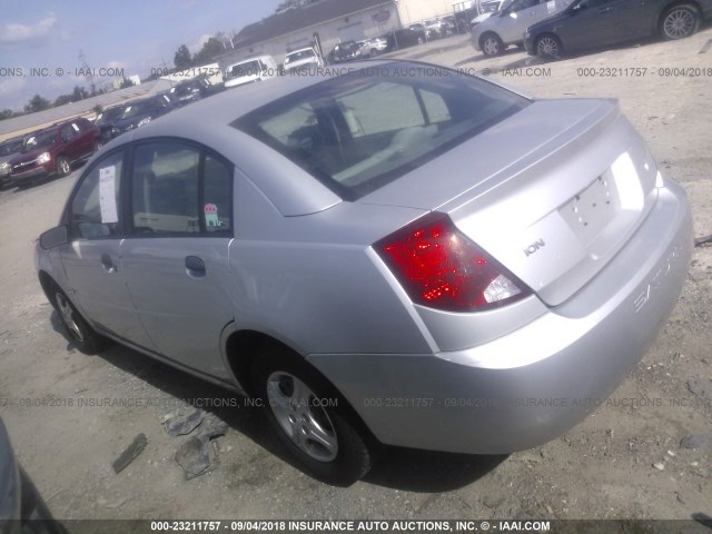 1G8AG52F44Z105277 - 2004 SATURN ION LEVEL 1 SILVER photo 3
