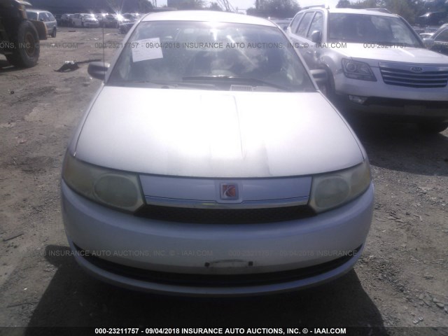 1G8AG52F44Z105277 - 2004 SATURN ION LEVEL 1 SILVER photo 6