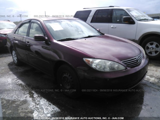 4T1BE32KX5U039488 - 2005 TOYOTA CAMRY LE/XLE/SE Tünd qırmızı foto 1