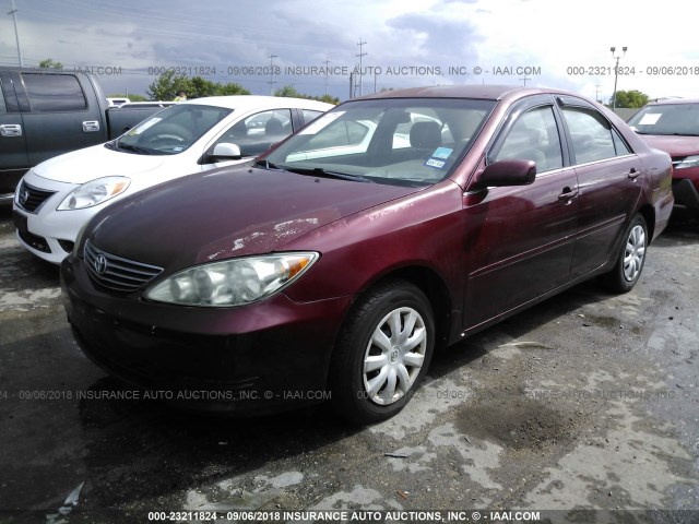 4T1BE32KX5U039488 - 2005 TOYOTA CAMRY LE/XLE/SE Tünd qırmızı foto 2